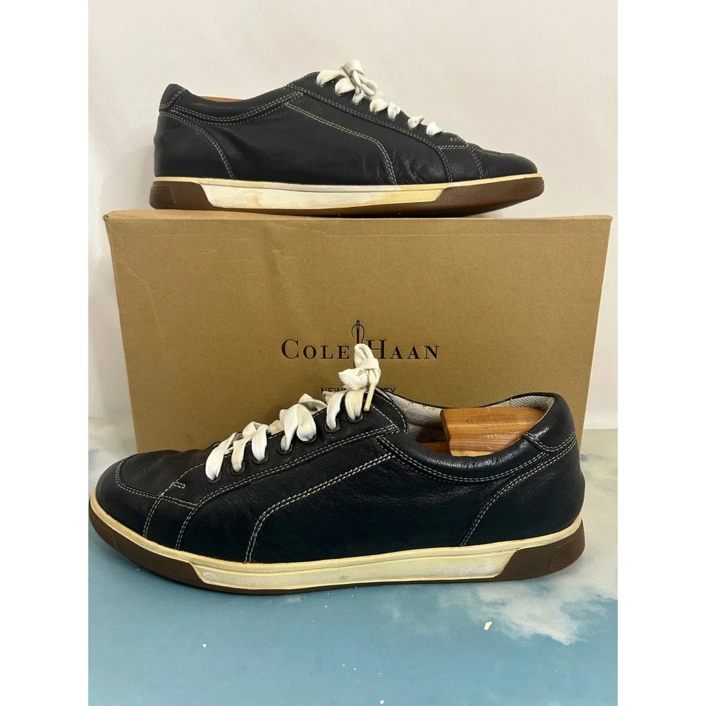 Men's Cole Haan Blue Peacoat  Air Quincy II Sport Oxford Sneakers C11579 Sz 11.5